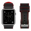 Best quality fashion double color Genuine real Leather watch strap for apple watch 38 40 42 44mm