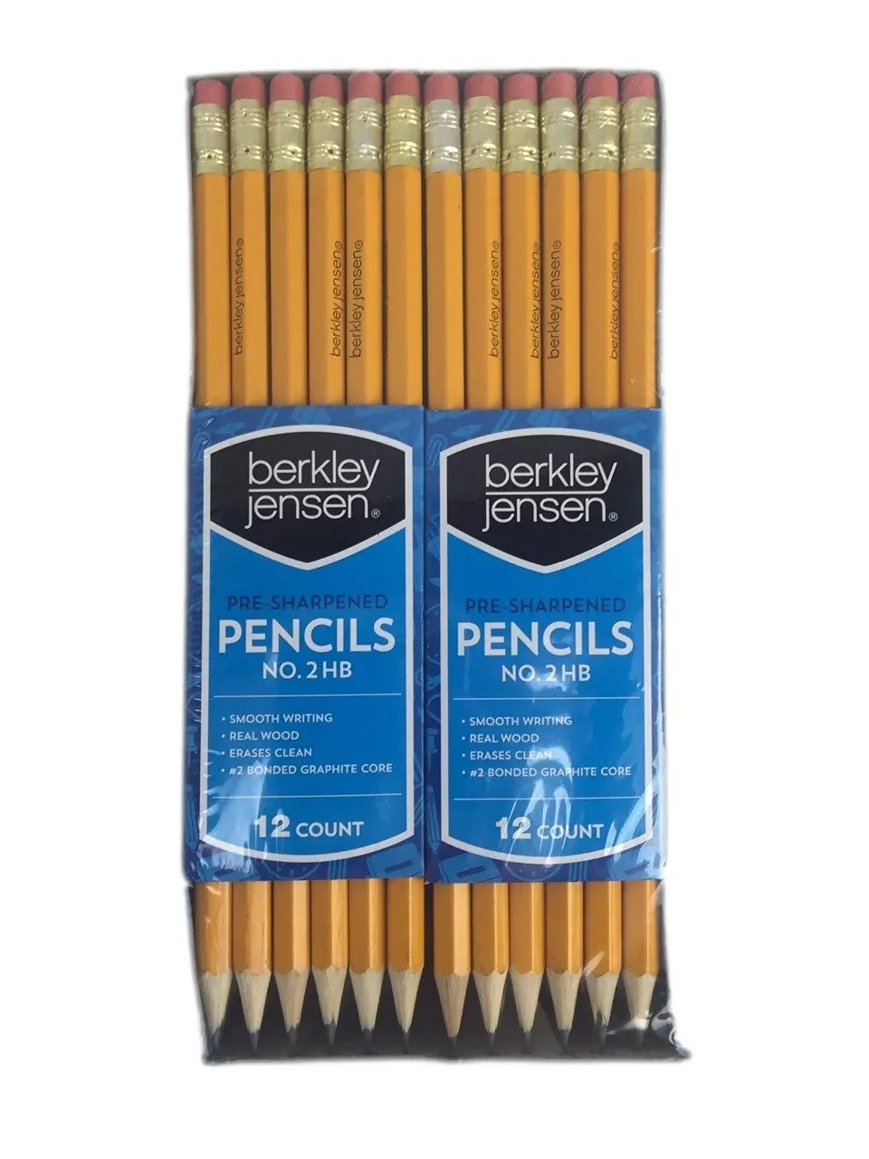 Buy Emraw Pre Sharpened No 2 Hb Wood Cased Premium Pencils With Eraser