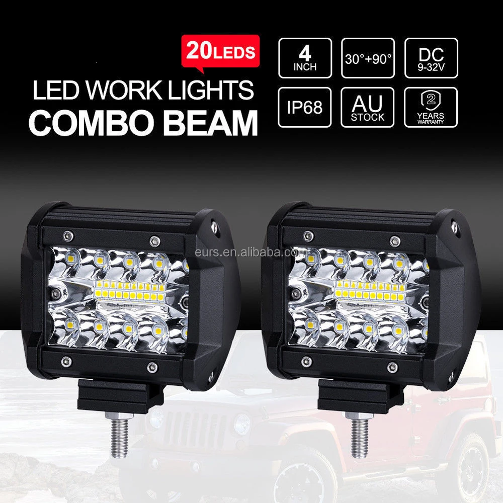 

Bright 15W 4inch 1050lm 6000k 3.5A 3030 off-road vehicle Led work light, Black