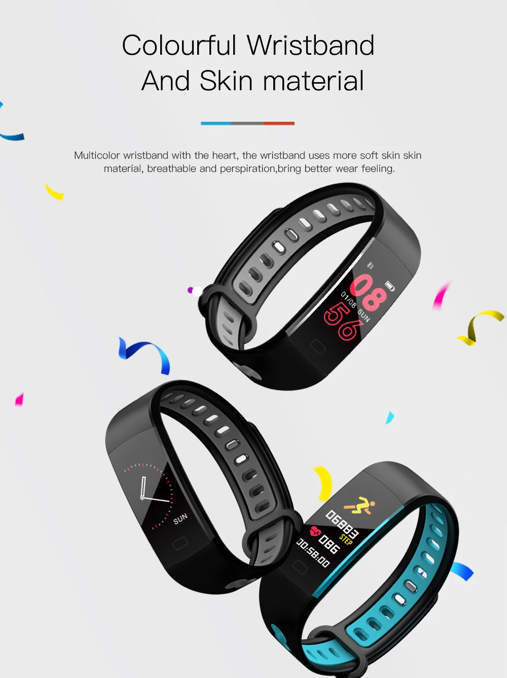 Fashion Men's smart band bracelet Pedometer fitness tracker Sport Waterproof GPS sport smart bracelet Y5PRO 