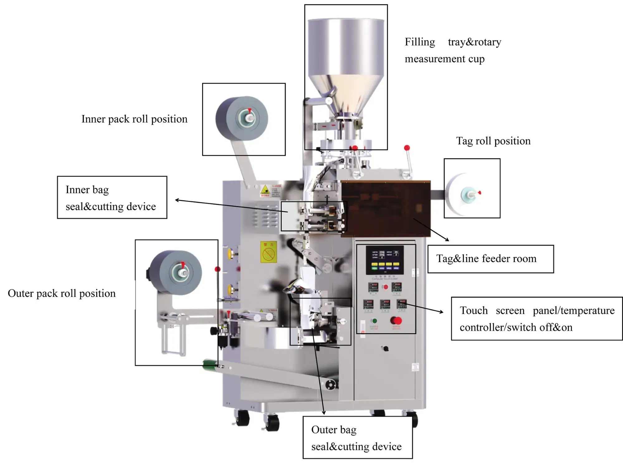 Professional Stainless Steel Tea Bag Packaging Machine/tea Bag Making