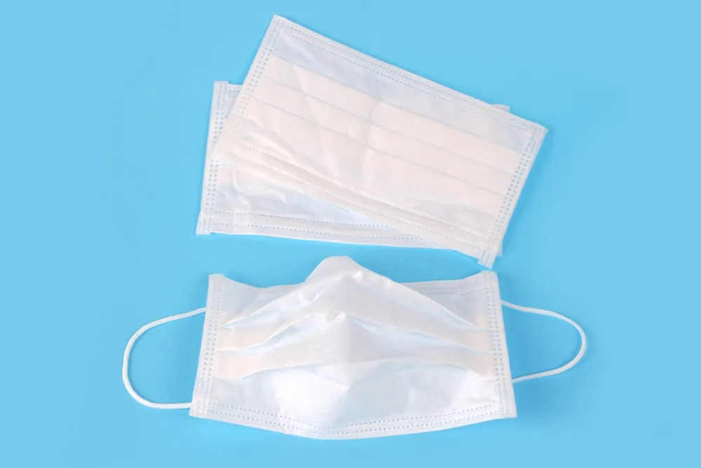 supersoft dental/medical non woven facemask with absorbent inner ply