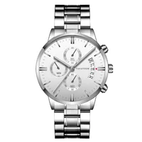 

Temeite Male Date Waterproof Wristwatch Luxury Quartz sport Japan Movement Businless Stainless Steel Watches Men Wrist