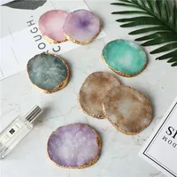 

Wholesale Oval color Quartz Agate Crystal Stone Manicure props