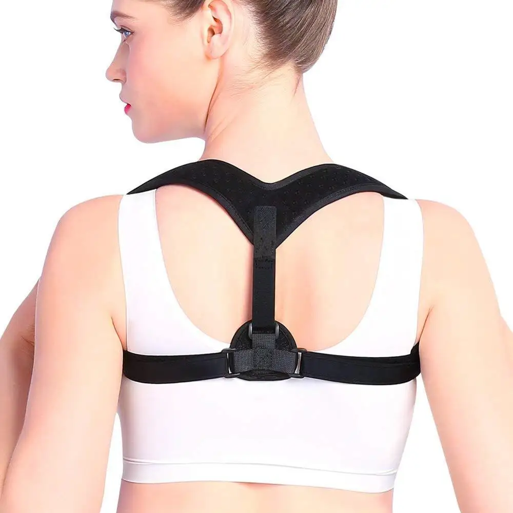 

Adjustable Upper Back Straightener Clavicle Brace for Women Men