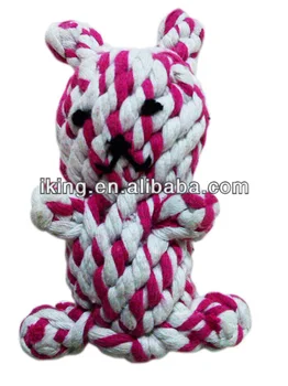 rope bear dog toy