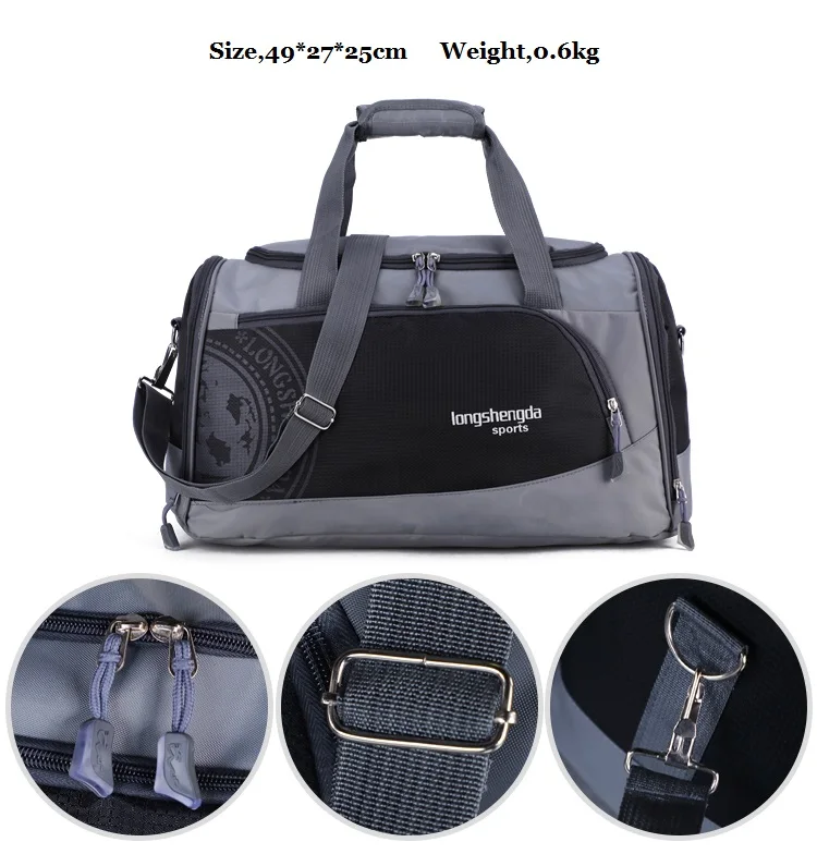 Custom logo new nylon women travel sport bag wholesale training fashion fitness duffel bag