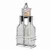 Elemental Kitchen 2 pcs 175ml Square Glass Oil and Vinegar Bottle Set