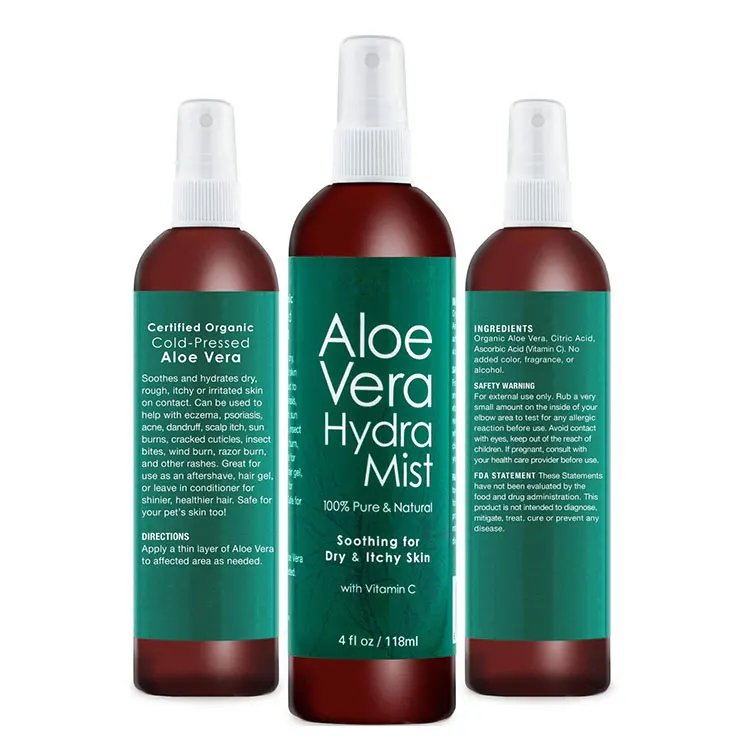 Moisturizing After Sun Cooling Skin Aloe Vera Mist Spray Buy Aloe