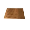 Tight Tolerance Aluminum Panel Custom Processing, CNC Milling Drilling Aluminum Precision Plate, Gold Anodized CNC Aluminum Part