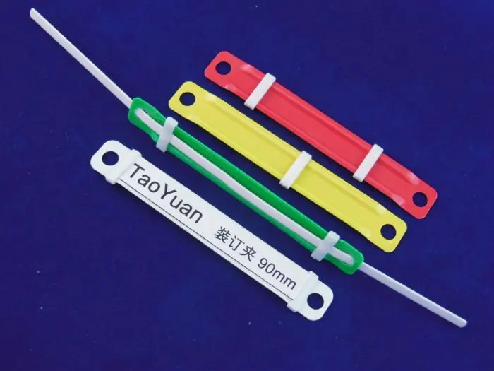 taoyuan papelaria plástico clip prendedor de papel para encadernação