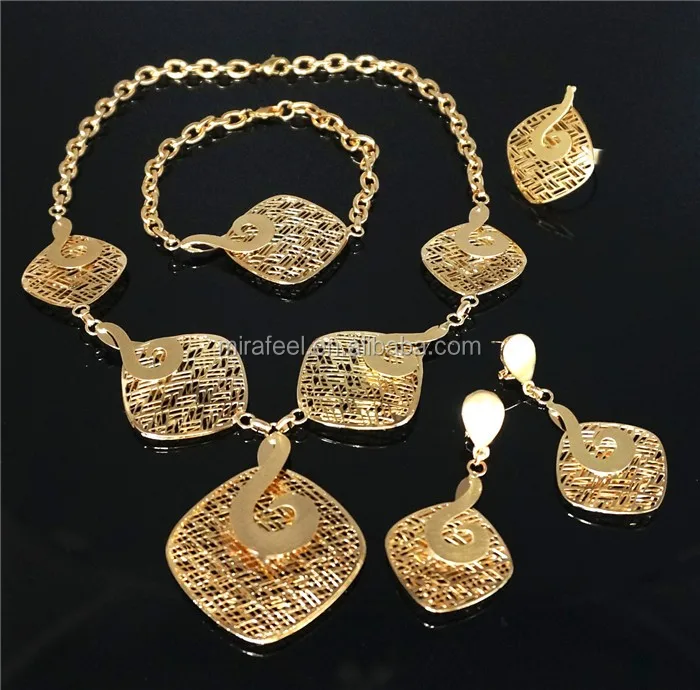 18k Gold Jewelry Half Set For Women 