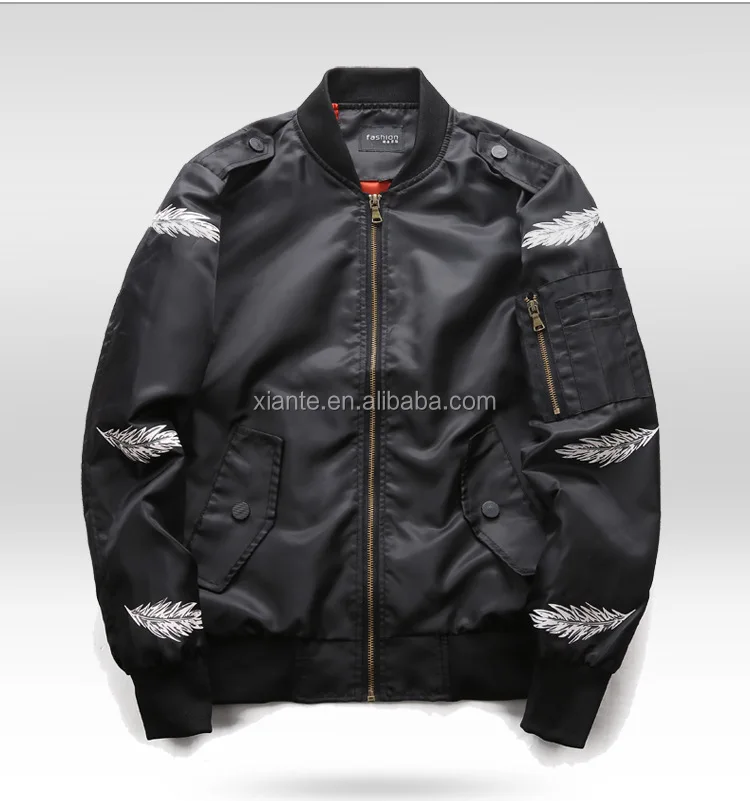 

High Quality New Fashion Men Custom Bomber Jacket, Black/green/royal