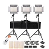 LED Video Light 3 in 1 Kit Photography Lighting with Tripod Remote Control 600 LEDs 5500K CRI 95 Studio Light