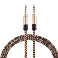 

1.5m Metal Head Aux Cable 3.5mm Stereo Audio Cable Cheap Price Amazon Top Seller Male to Male Professional Audio Cable