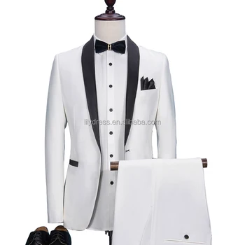 Hd041 2020 ファッション白新郎タキシードを着てフィットテーラードスーツ黒ショールラペル結婚式のスーツ ジャケット パンツ Buy のための結婚式 男性用ウェディングスーツ白 結婚式スリムメンズ Product On Alibaba Com