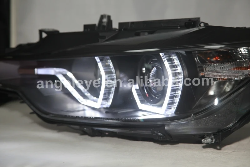 LED Angel Eyes Headlight For BMW F30 F35 318 320 325 328 330 335 2013-2015 Year SN For Original car halogen types