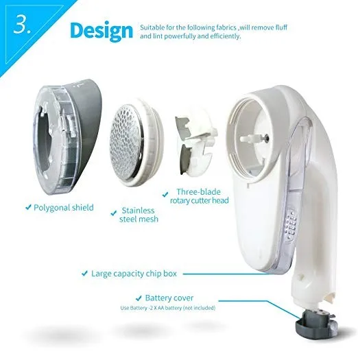Portable Fabric Shaver Electric Lint Remover For Clothes,Battery