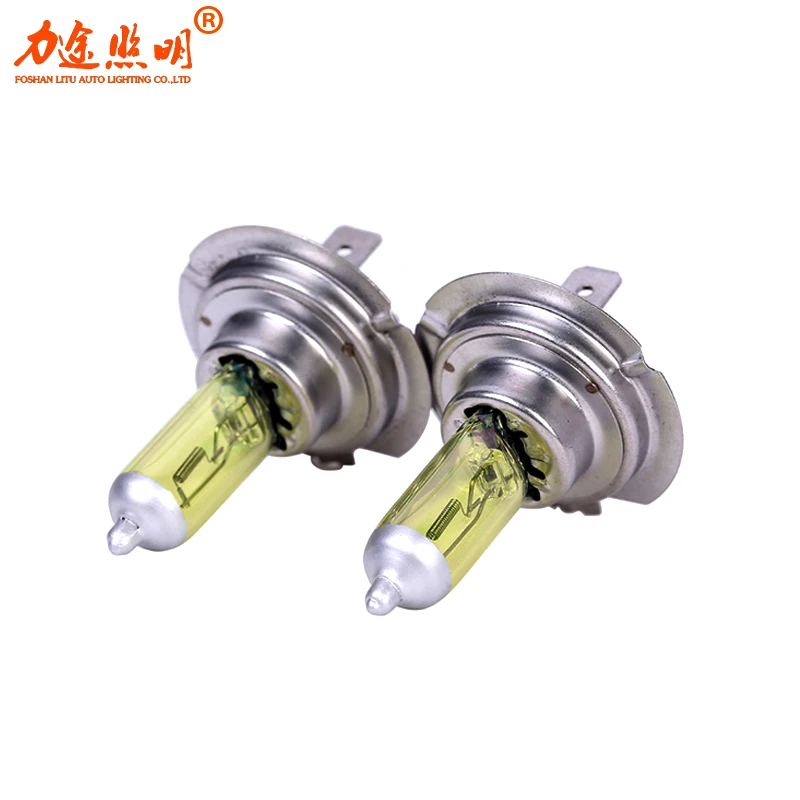 Best Selling H7 Yellow Halogen Lamp 24v 70w Auto Light Bulb 3000k