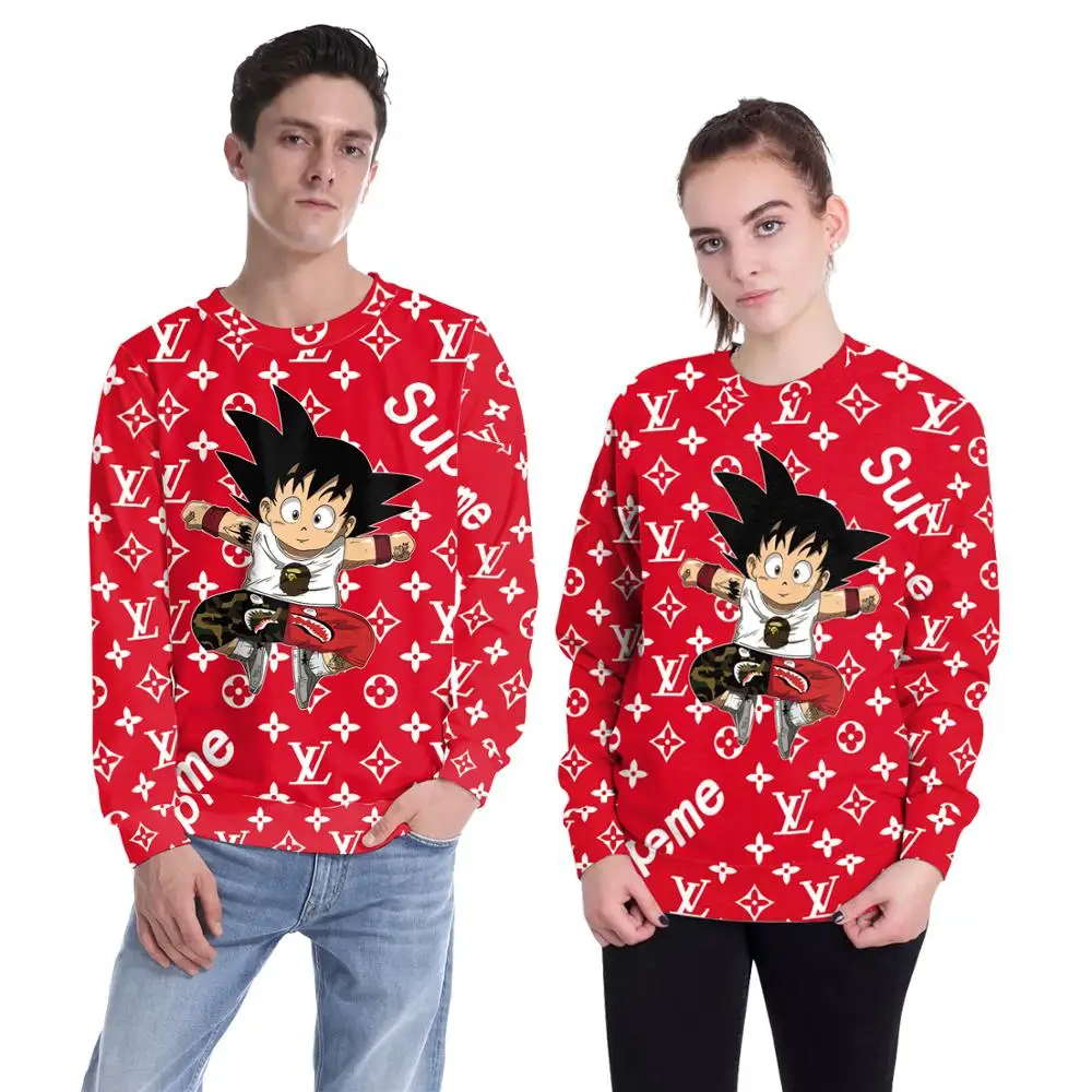 

WholesaleMen dragon ball super 3d printing sublimation sweatshirt crewneck hooded sweatshirt, N/a