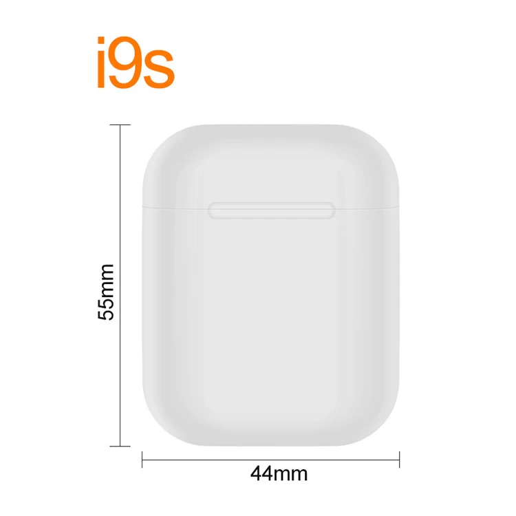

Top sale i9S TWS wireless In-Ear headphone with silicone case and hook