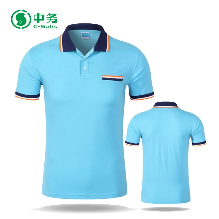 Cheap Price Color Combination Collar Design Unisex Uniform Polo Shirts ...
