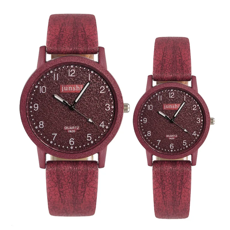 

New most popular products wood grain Strap Matte couple watch wholesale