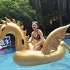 Gold Adult Pool Float Inflatable Golden Giant Dragon Float
