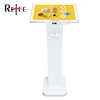 Refee customized 21.5 inch touch screen kiosk,lcd advertising player with scanner and printer