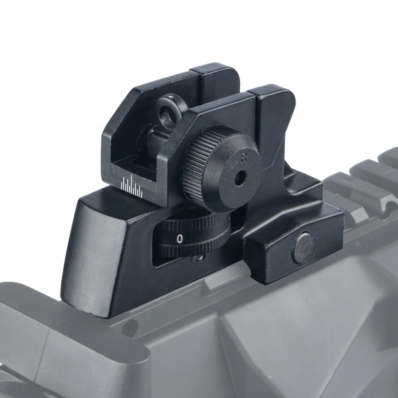 

Hunting equipment Mechanical Rear Sight for Picatinny/Weaver-style Rails fit M4 AR15, Bk