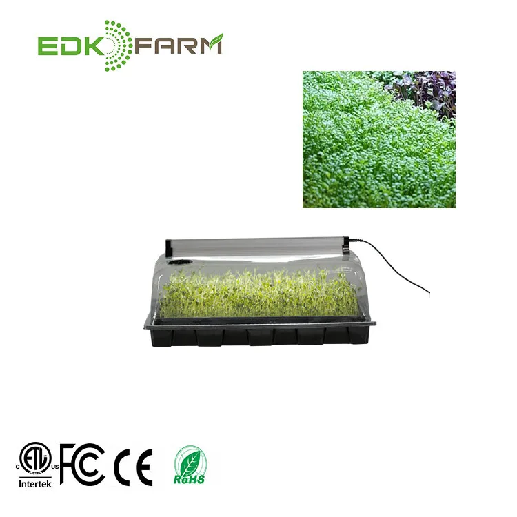 

2 plant microgreen hydroponic drip system growing mat harvester hydroponic seeder, Clear+black