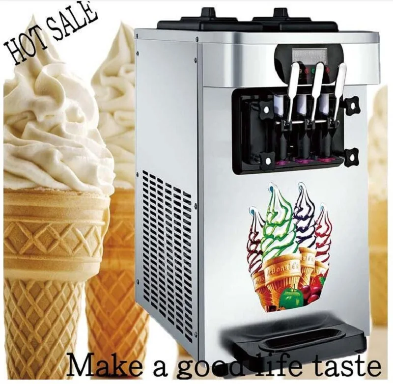 Stainless Steel!! New Table Top Type Soft Serve Ice Cream Machine