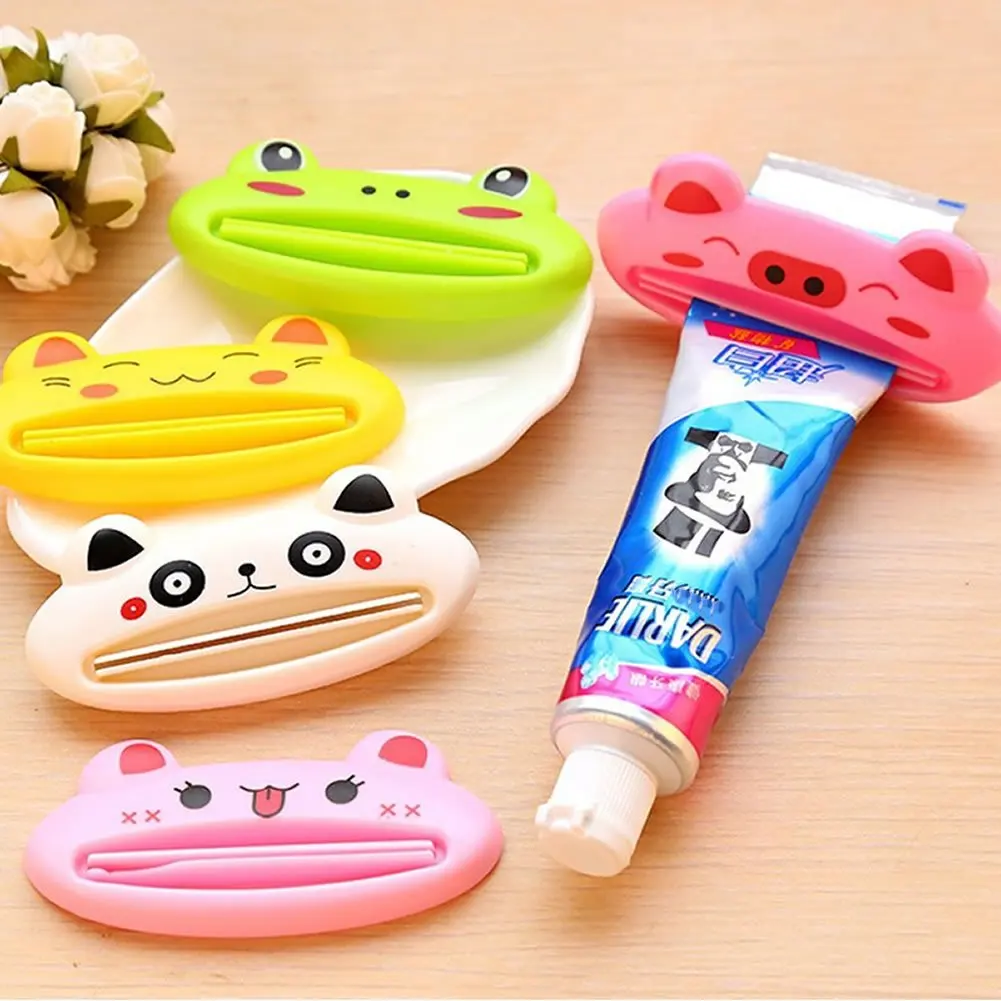 Generic Multifunction Funny Automatic Toothpaste Machine Rolling Cute Cartoon Toothpaste Squeezing Device Cleansing Cream Squeezer Roller