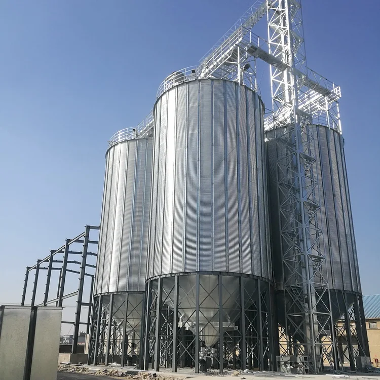 Farm Used Corrugated Steel Grain Harvestore Storage Silos For Sale