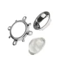 60 / 120 degree 44mm cob glass lens in transparent and frosted surface