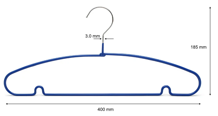 Clothing Type Adult Standard Colored Plastic PVC Coated Bulk Laundry Metal Wire Clothes Coat Hangers.jpg