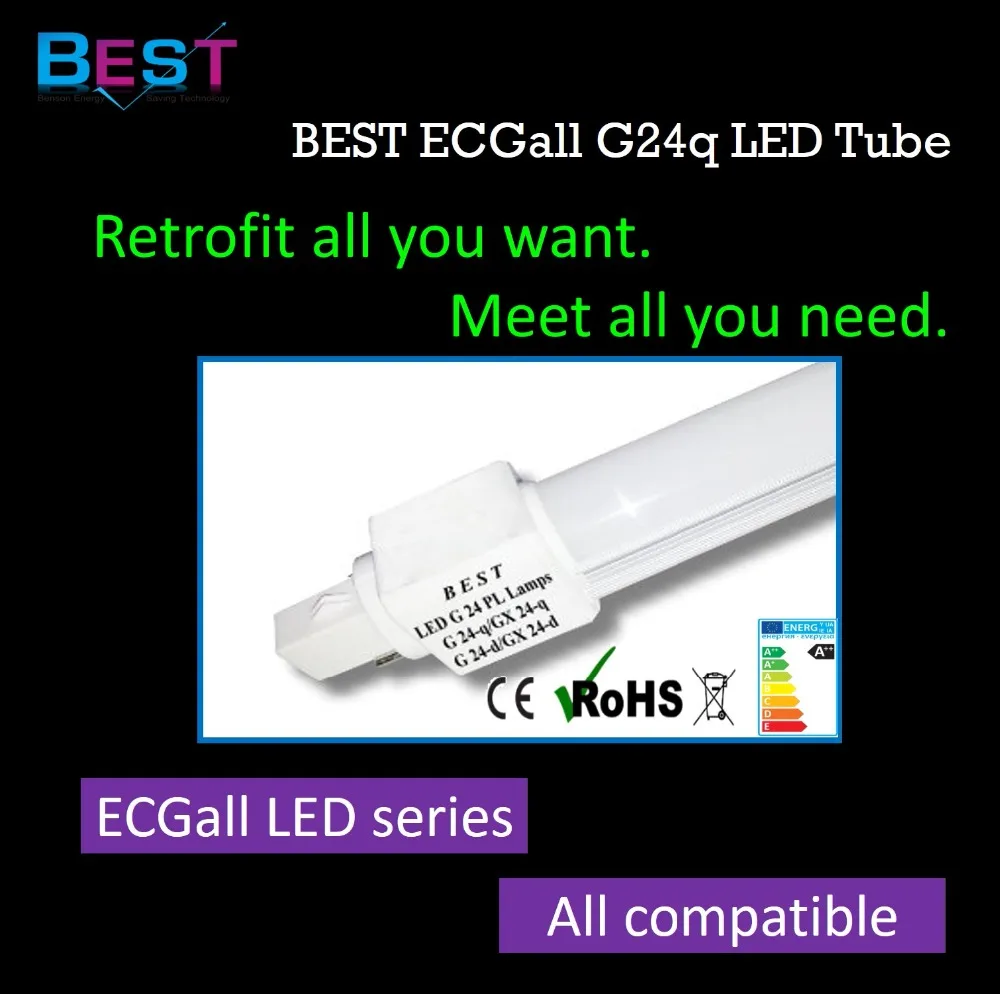 
BSET ECGall G24q LED retrofit bulb for replacing G24q 4 pin CFL 