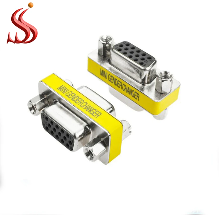 High Quality Vga15 Female To Female Mini Gender Changer Db9 Db15