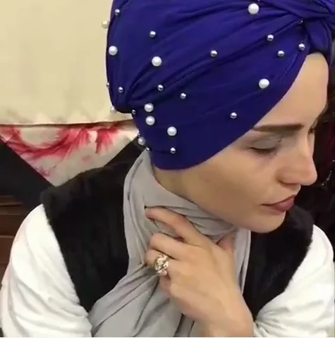
on sale kids size turban Most Popular suede turbans with pearls China factory beaded suede turbans for children 