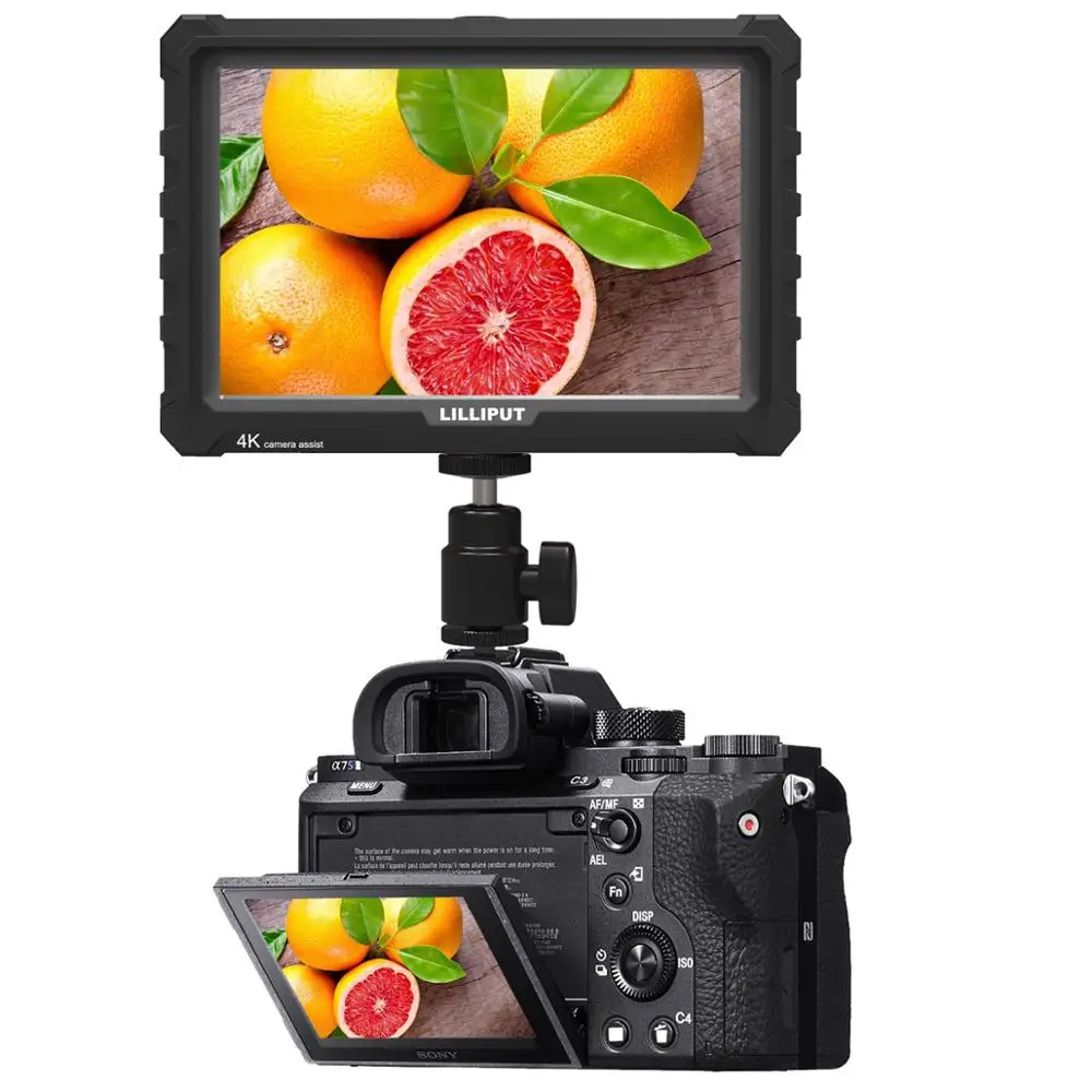 

Lilliput A7S 7 Inch On Camera Field Monitor Supports 4K HDMI Input Loop Output 1920x1200 Native Resolution for DSLR Mirrorless