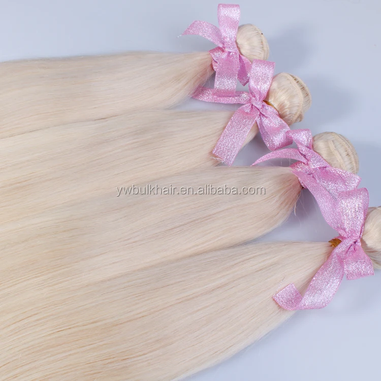 

YL KBL white snow color brazilian human hair extensions for European