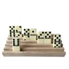 Set of 4 Solid Wood Domino Tray, Domino Tiles Rack, Domino Holder