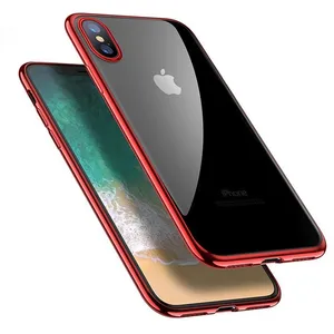 Ultra Slim Electroplating TPU Clear Cover iPhone Max XR XI