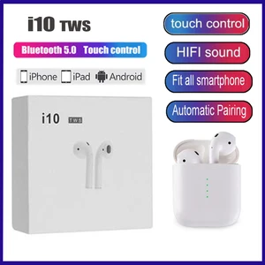 I10 TWS V5.0 Sport Touch Wireless Earphones Charging Case
