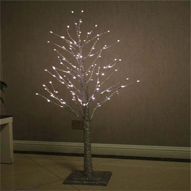 Popular sale 1.2 M led glitter tree lights christmas decoration