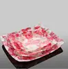 printing Acrylic fruit plate square plastic dishes