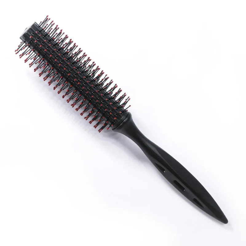 

Wholesale Hair Roller Brush Plastic Round Hair Comb, 4 colors