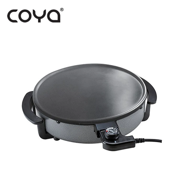 
230V Easily Cleaned Household Non-stick Electric Crepe Pancake Maker With Thermoplastic Handles 