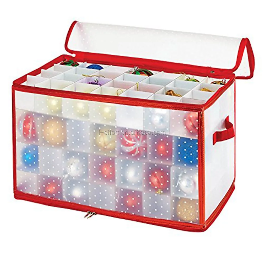 Christmas Ornament Plastic Storage Box Decorative Organizer Buy