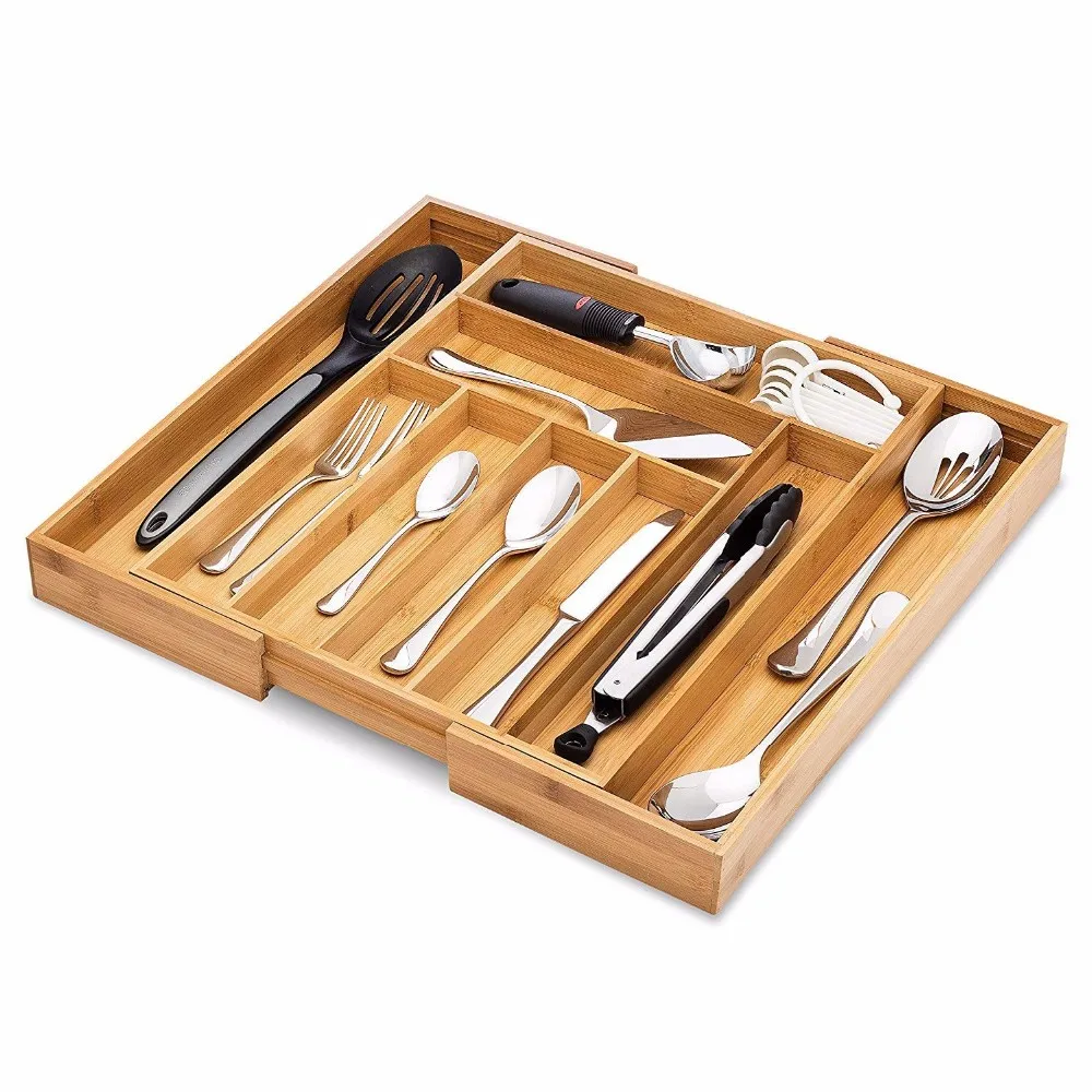 Adjustable Utensils Expandable Dividers Kitchen Drawer Organizer
